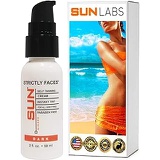 Sun Laboratories Strictly Faces 2 fl oz. - Face Self Tanner - Natural Facial Sunless Tanning Lotion, Face for Bronzing and Golden Tan - Dark Sunless Bronzer Fake Tanning (Packaging