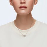 Swarovski Infinity necklace, Infinity, White, Rhodium plated