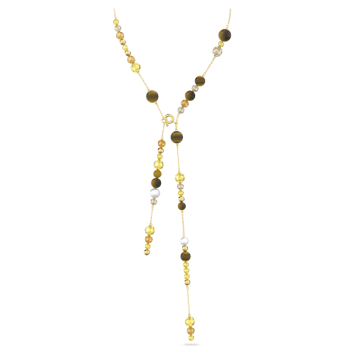 스와로브스키 Swarovski Somnia Y necklace, Multicolored, Gold-tone plated