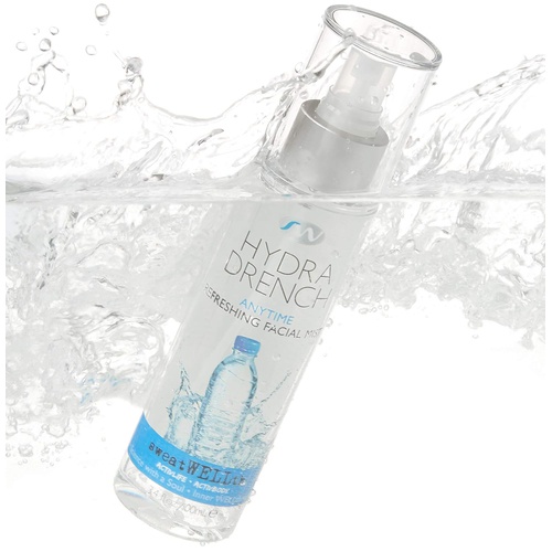  SweatWELLth Hydra Drench Soothing and Refreshing Anytime Facial Mist with Hyaluronic Acid and Antioxidents, 3.4 fl. oz