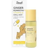 Sweet Chef Ginger Kombucha + Vitamin D Chill Mist - Hydrating Antioxidant-Rich Face Spray - Fights Free Radical Damage, Soothes Skin + Boosts Radiance (70ml / 2.37 fl oz)