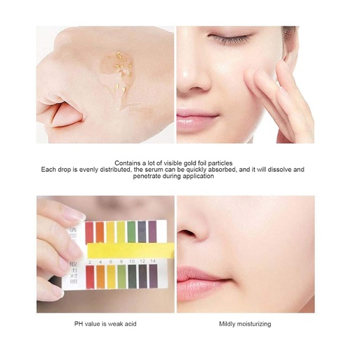  TARSHYRY 24K Gold Essence, 50ml Face Serum Collagen Skin Face Moisturizing Hyaluronic Acid Anti-Aging Mask Moisturizing Firming for Women Skin Care