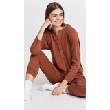 THE GREAT. The Pointelle Sleeper Jumpsuit