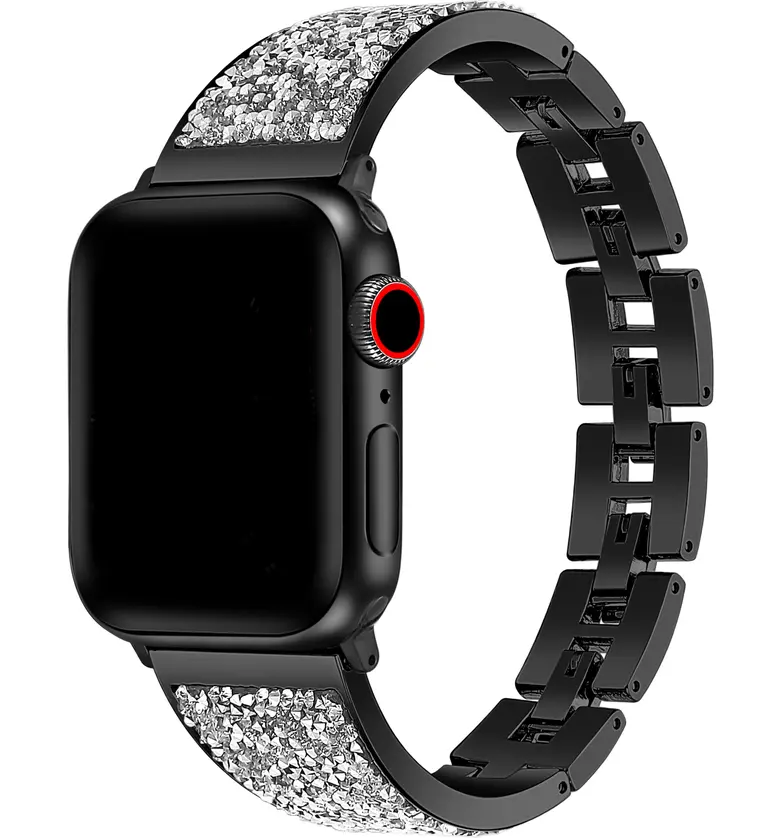 The Posh Tech Stainless Steel Bracelet Strap for Apple Watch_BLACK-38/ 40MM