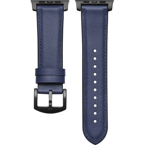  The Posh Tech Leather Apple Watch Strap_Blue