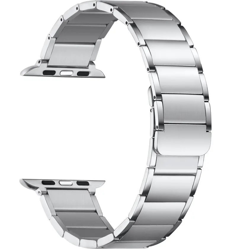  The Posh Tech Wide Link Magnetic Apple Watch Bracelet_SILVER