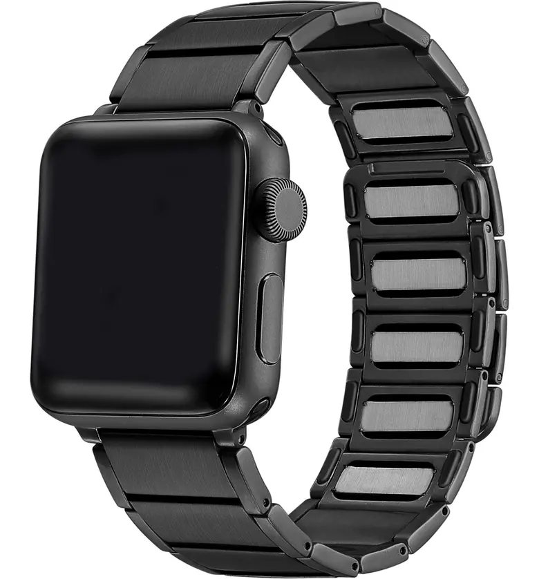 The Posh Tech Wide Link Magnetic Apple Watch Bracelet_BLACK