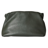 The Row Leather Frame Clutch_OLIVE