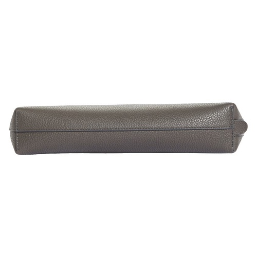  The Row Medium Leather Zip Pouch_ASH GREY