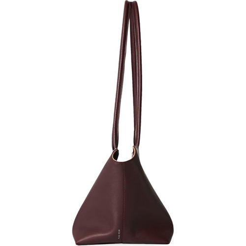  The Row Terrasse Leather Shoulder Bag_EGGPLANT