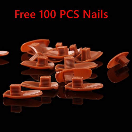  TIJERAS Nail Train Practice Hand for Acrylic Nails-Flexible Moveable Nail Trainning Practice Hand Kits, False Fake Mannequin Hands For Nails Practice DIY Print Practice Tool with 100 PCS F