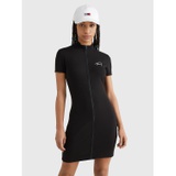 TOMMY JEANS Signature Logo Zip Bodycon Dress