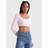TOMMY JEANS Cropped Long-Sleeve T-Shirt