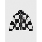 TOMMY JEANS Checkerboard Sherpa Zip Jacket