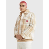 TOMMY JEANS Check Sherpa Collar Shacket