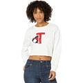 Tommy Jeans Peaking Heart Crop Pullover