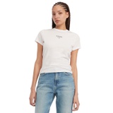 Womens Essential Logo Slim-Fit T-Shirt