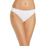 Tommy John Second Skin Lace Thong_WHITE