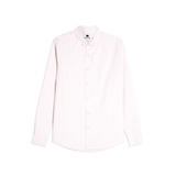 PINK AND WHITE STRIPE SLIM SHIRT