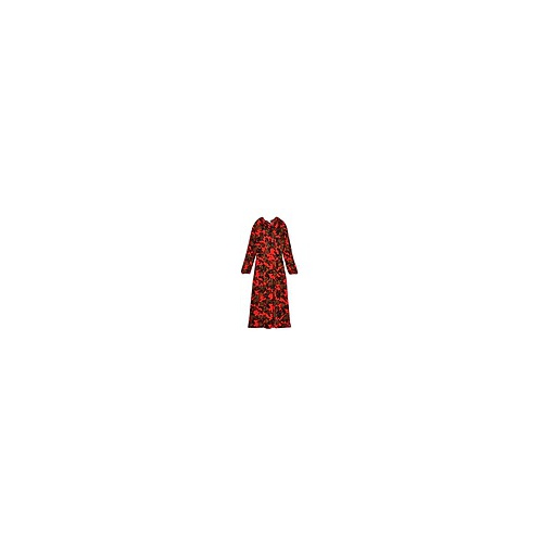 탑샵 RED ROSE PRINT TIE NECK DRESS