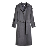 CHARCOAL GREY TRENCH COAT