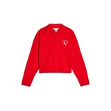 RED LONG SLEEVE NEW YORK RUGBY TOP