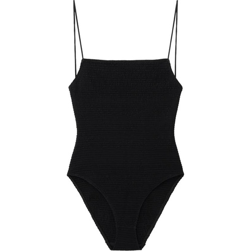  Toteme Smocked One-Piece Swimsuit_BLACK