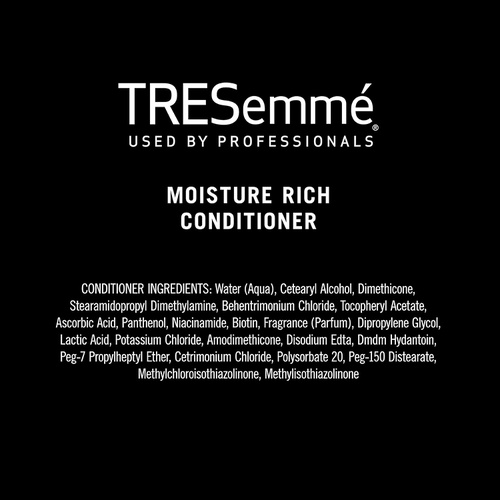  TRESemme Conditioner for Dry Hair Moisture Rich Professional Quality Salon-Healthy Look and Shine Moisture Rich Formulated with Vitamin E and Biotin, 28 oz