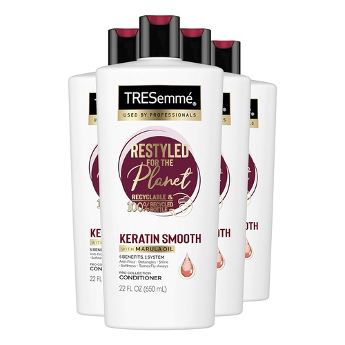  TRESemme Conditioner Tames and Moisturizes Dry Hair Keratin Smooth with Keratin and Marula Oil Keratin Smooth for Professional Quality Salon-Healthy Look and Silky Smooth Hair 22 o