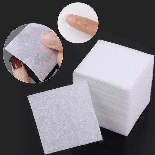  325 pcs Lint Free Nail Wipes Cotton Pads Remover to Soak Off Acrylic Gel Nail Polish with 10 pcs Fingernail Clips and 1 Cuticle Pusher Tbestmax