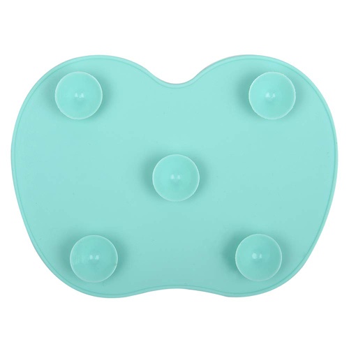  Tenmon Makeup Brush Cleaning Mat, Silicone, Suction Cup Portable Makeup Brush Cleaning Tool, 2 Colors, Small (Green)