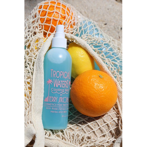  Terry Jacobs Cosmetics for the Tropics Tropical Waters Rose Water Face Mist Make Up Setting Spray, Non-irritating, Cooling Spray and Facial Mist, 8oz Long Lasting, Hydrating, Face Mist, Cosmetic Finishing Spray, Hot Fla