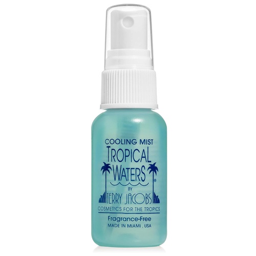  Terry Jacobs Cosmetics for the Tropics Tropical Waters 3 Piece Travel Set, 1 oz. Bottles, MADE IN USA Rose Water Make Up Setting Spray, Peppermint Cooling Spray Mist, Fragrance Free Cooling Spray and Facial Mist -Long L