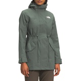 The North Face Metroview Trench Water Repellent & Windproof Rain Coat_AGAVE GREEN