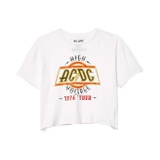 The Original Retro Brand ACDC High Voltage Raw Edge Vintage Cotton Tee