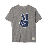 The Original Retro Brand Kids Mocktwist Short Sleeve Peace Sign Tee (Big Kids)