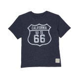 The Original Retro Brand Kids Tri-Blend California Route 66 Crew Neck Tee (Big Kids)