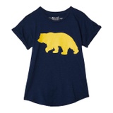 The Original Retro Brand Kids California Bear Rolled Short Sleeve Tee (Big Kids)