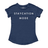 The Original Retro Brand Kids Staycation Mode Tee with Rolled Sleeve (Big Kids)