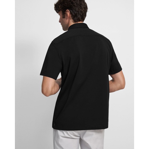 띠어리 Theory Irving Short-Sleeve Shirt in Structure Knit