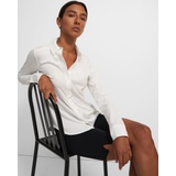 Theory Button-Up Shirt in Organic Cotton Knit