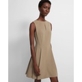 Theory Fit-and-Flare Dress in Admiral Crepe