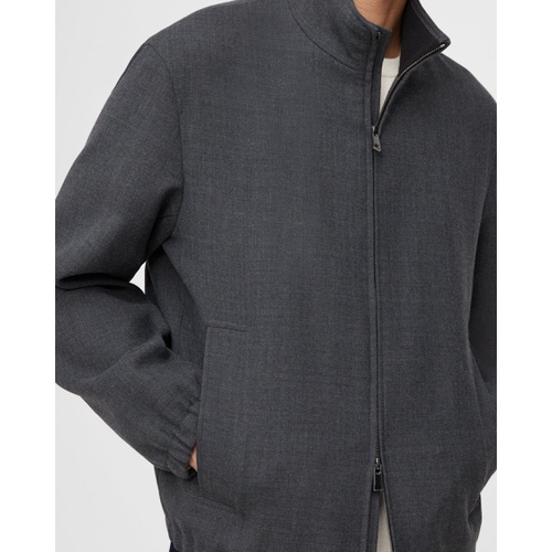 띠어리 Theory Junior Stand-Collar Jacket in Bond Wool Luxe