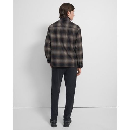 띠어리 Theory Clyfford Shirt Jacket in Recycled Wool Flannel