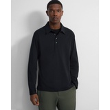 Theory Ronan Long-Sleeve Polo in Structure Knit