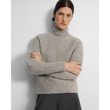 Theory Oversized Turtleneck Sweater in Wool Boucle