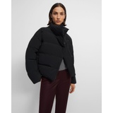 Theory Offset Puffer Jacket in Paper Nylon