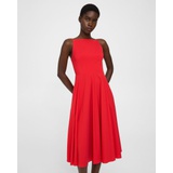 Theory Square Neck Dress in Good Cotton