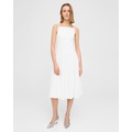 Theory Square Neck Dress in Good Linen