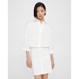 Theory Fitted Shirt Dress in Good Cotton